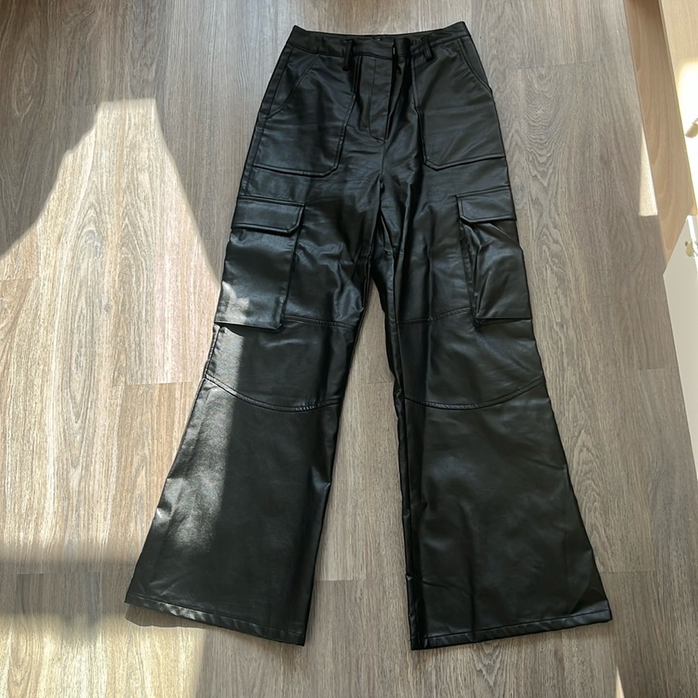 Nasty Gal Black Leather Pants